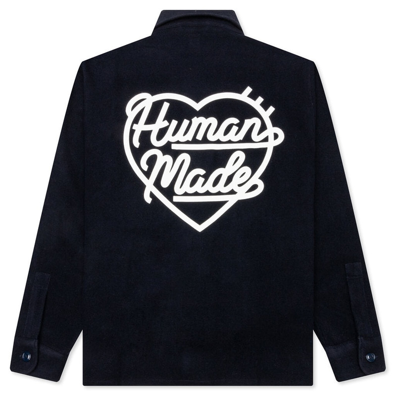 Human Made WOOL CPO SHIRTS - NAVY outlook