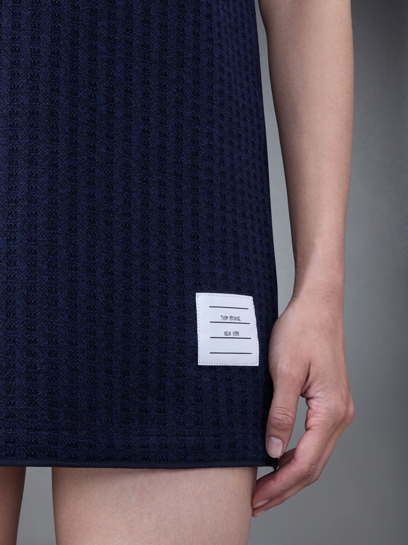 checked jacquard polo minidress 5