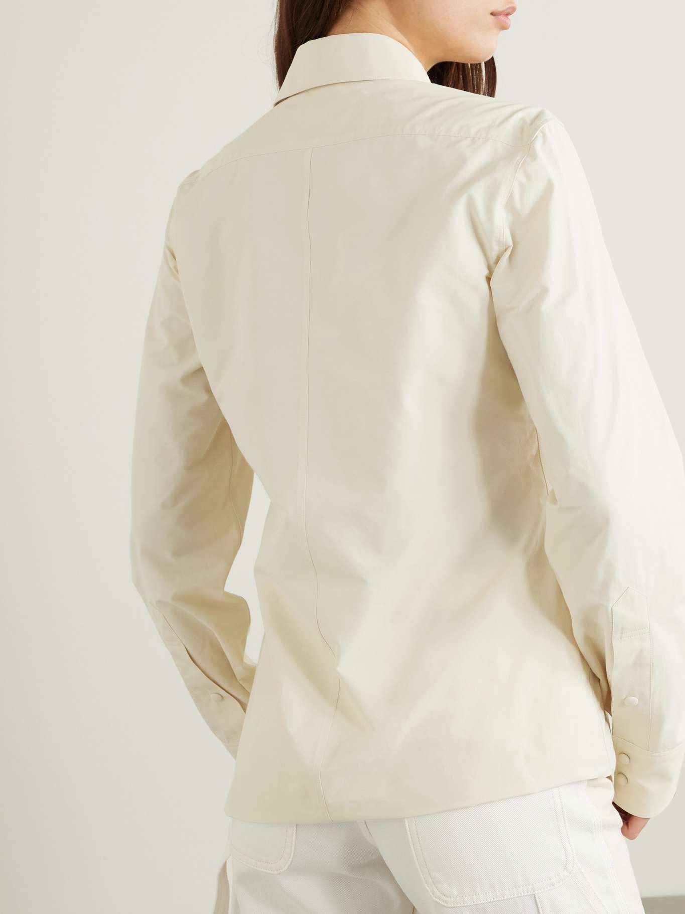 + NET SUSTAIN organic cotton-blend poplin shirt - 4