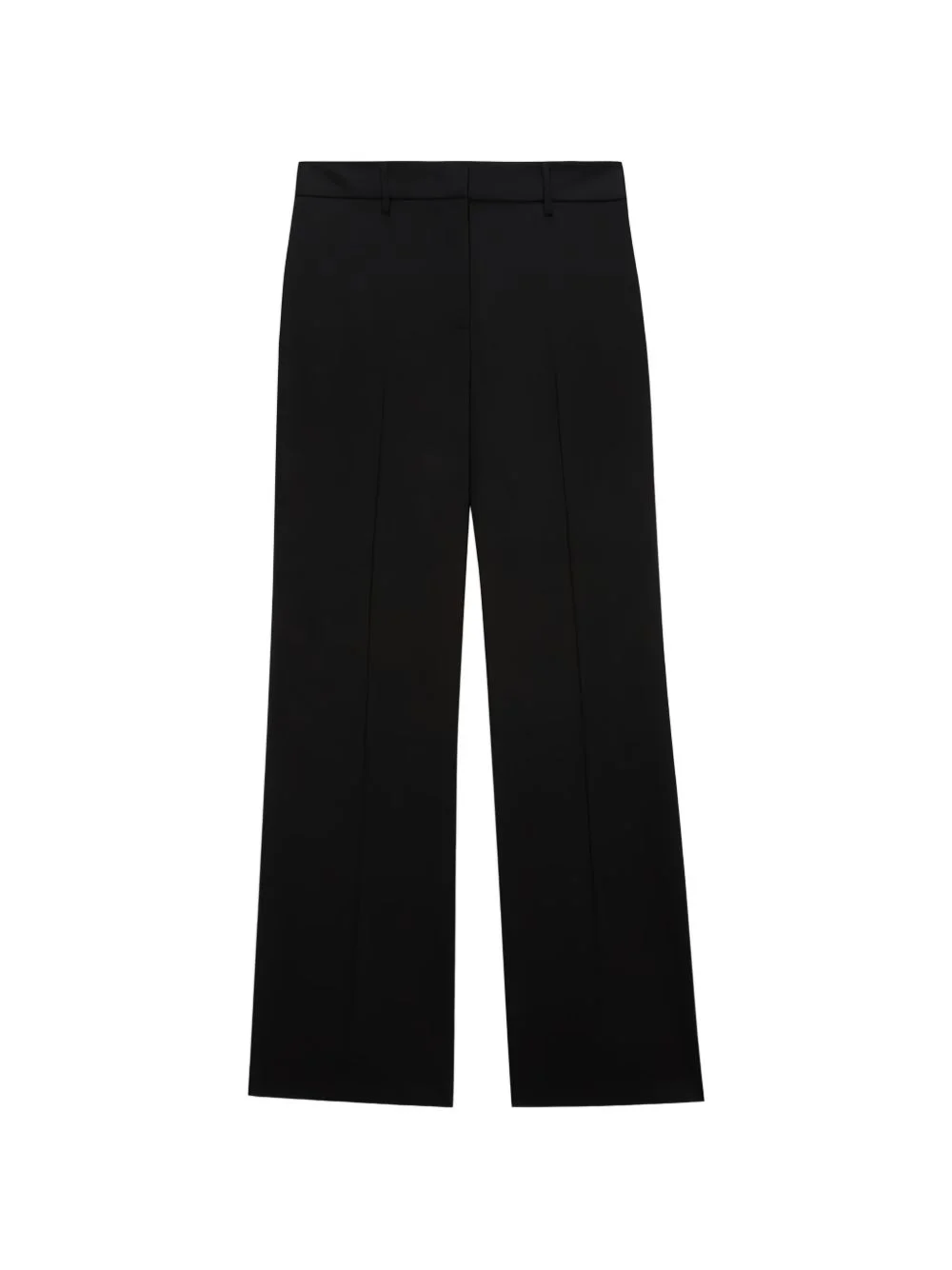 belt-loops straight trousers - 1