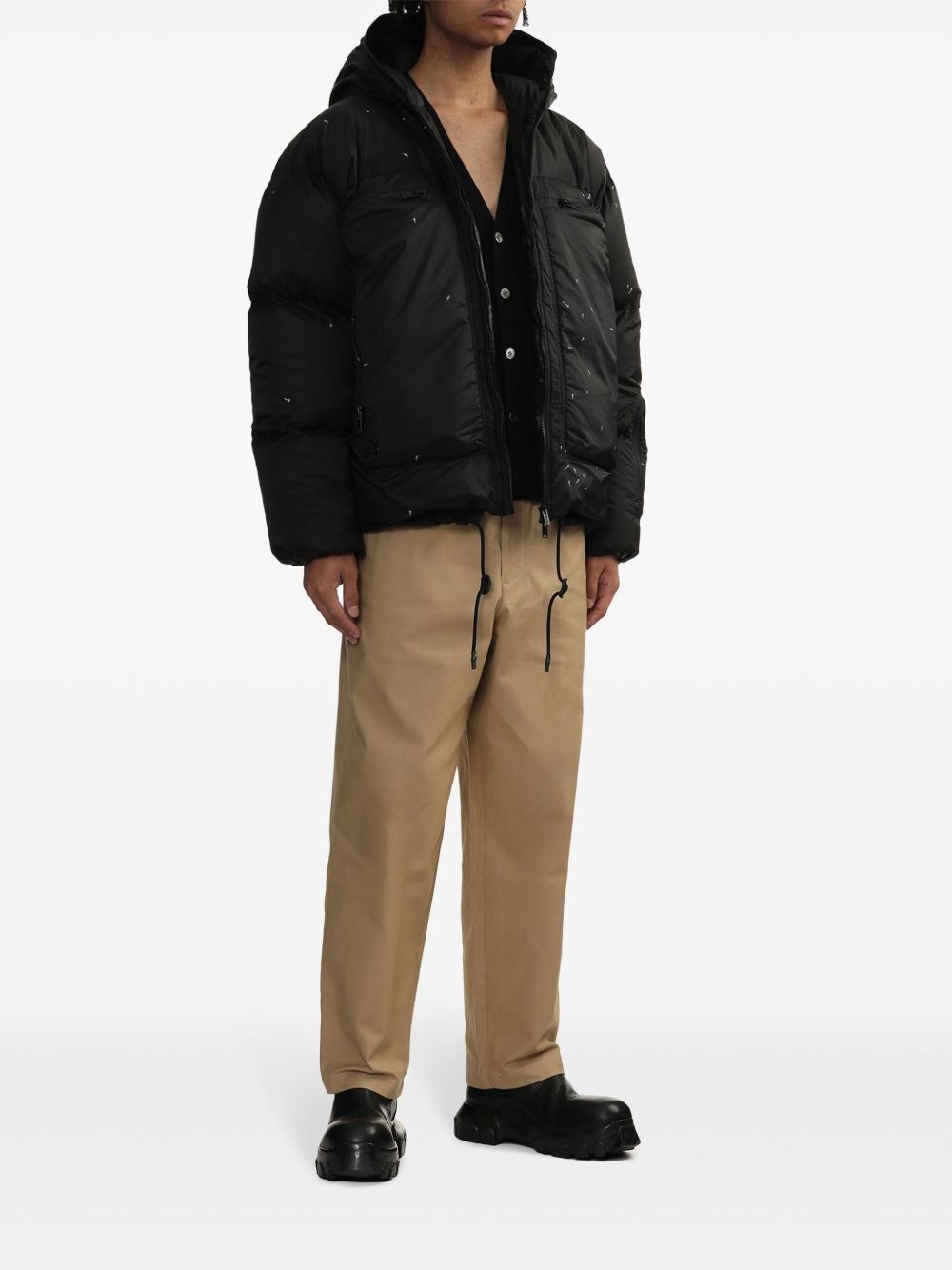 hooded down jacket - 2