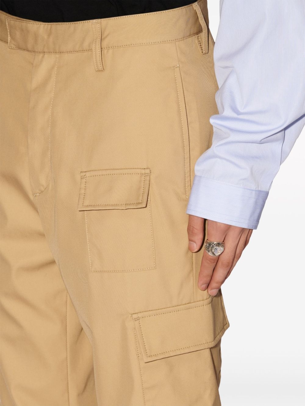 panelled cargo trousers - 6