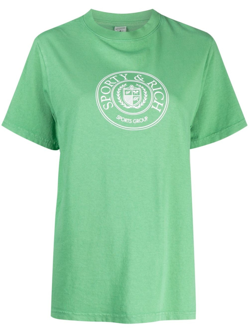logo-print cotton T-shirt 1