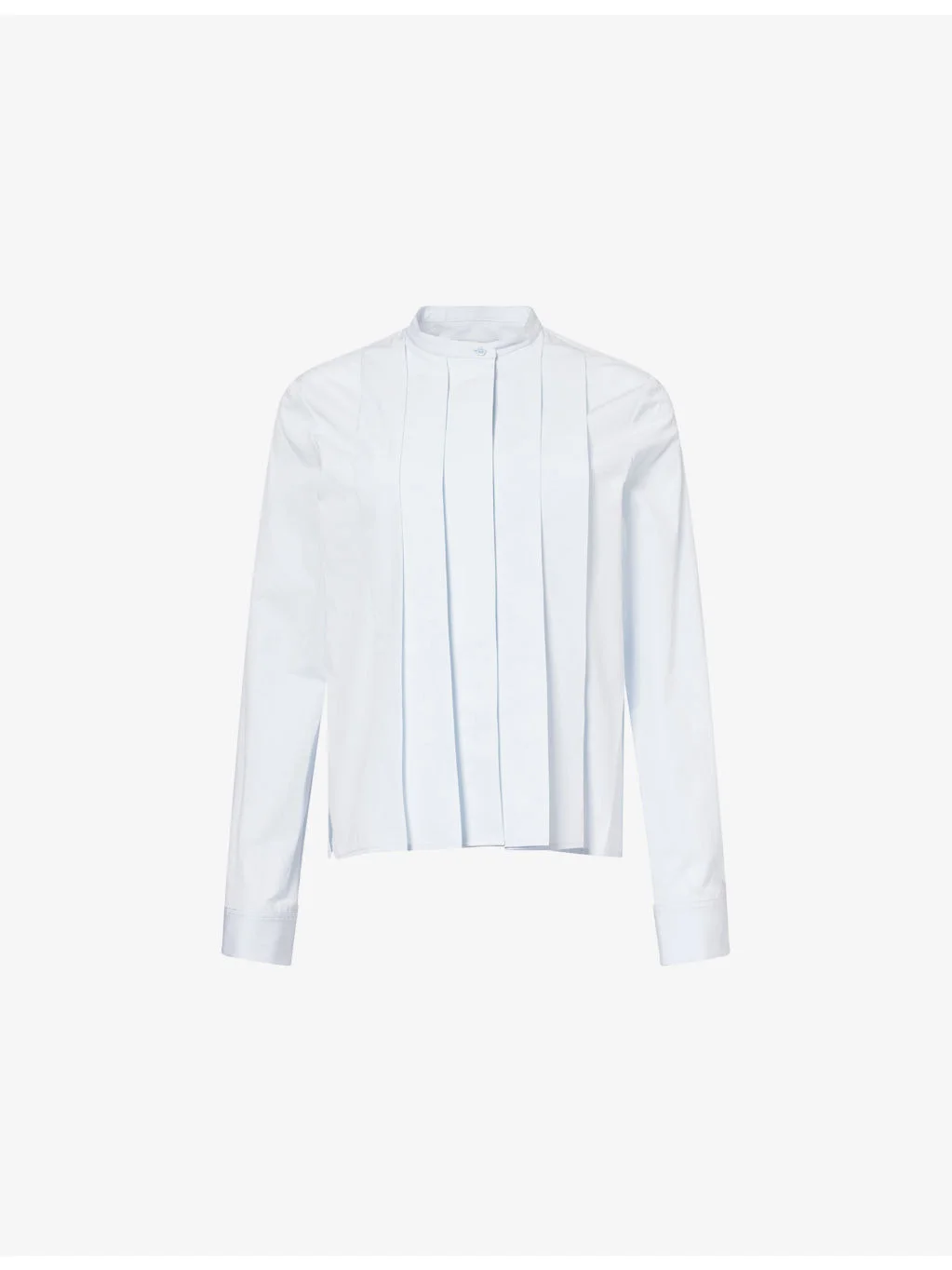 Close Call Pleated Cotton-Poplin Shirt - 1