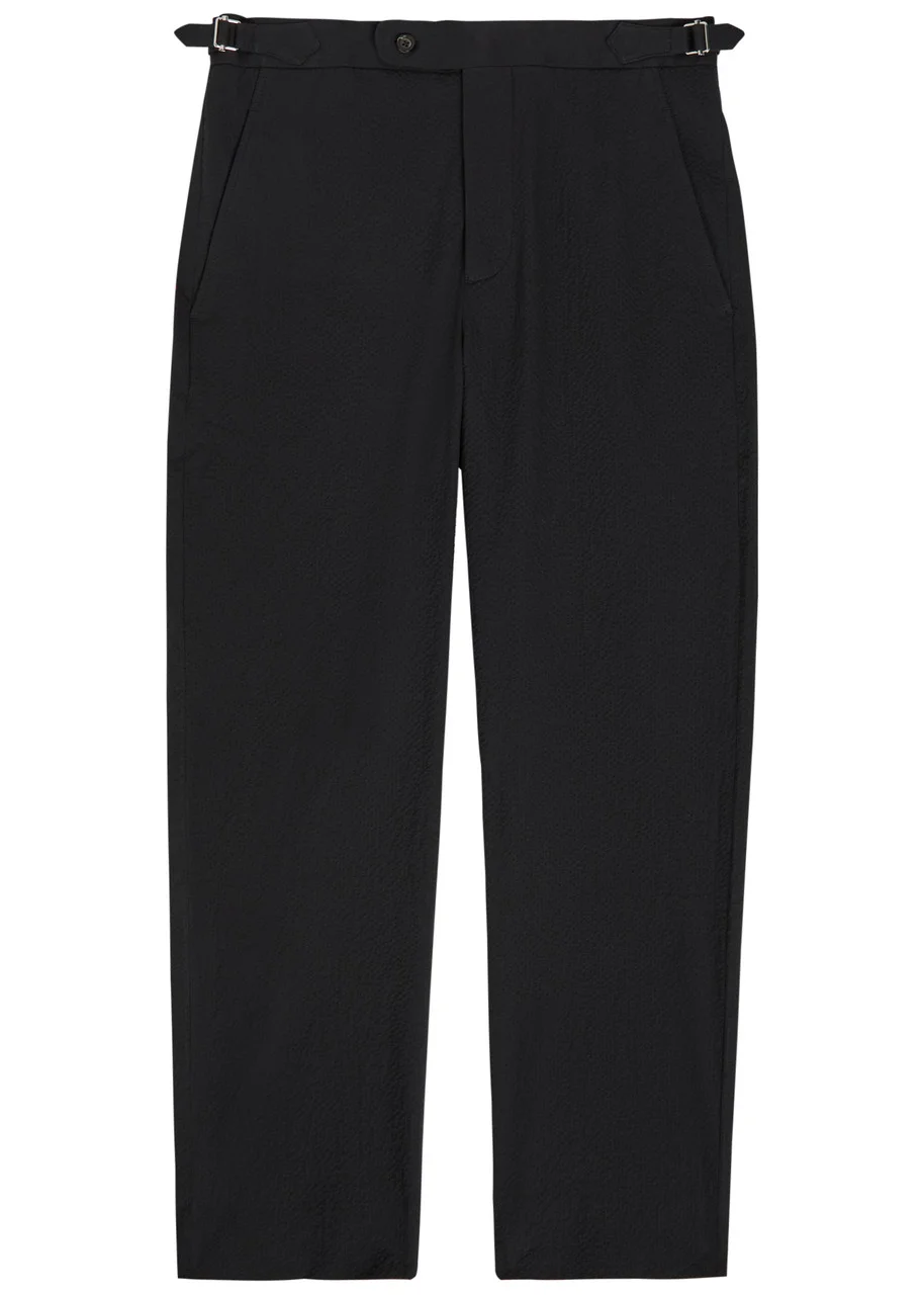 Bode Straight-leg Seersucker Trousers - 1