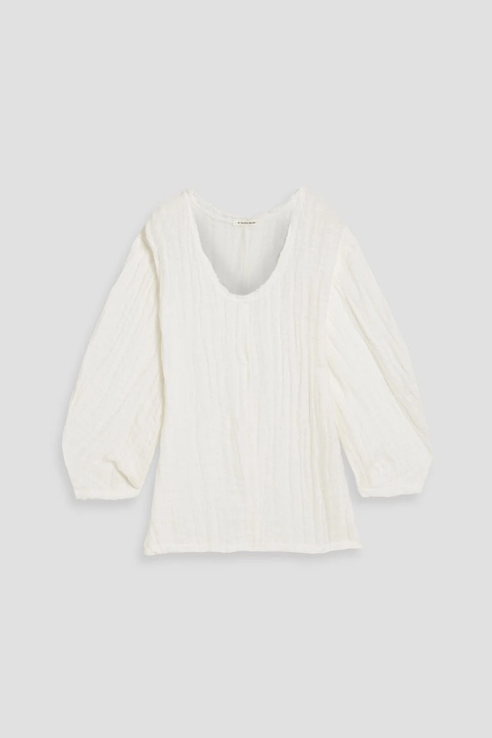 Mikala linen-gauze top - 1