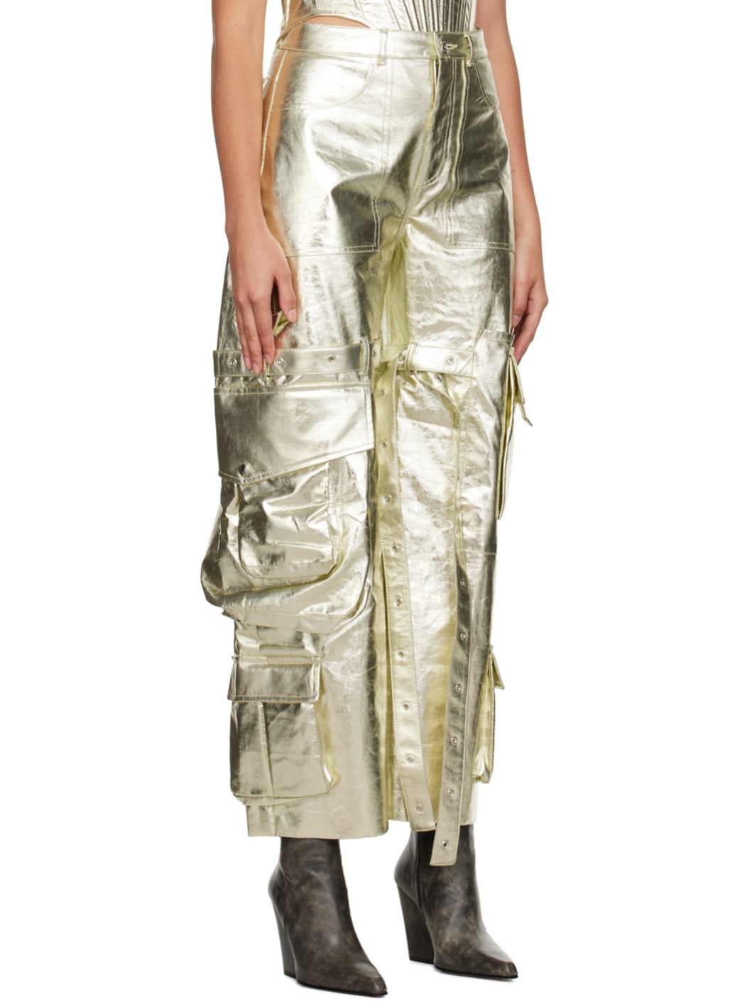 Gold Multipocket Jeans - 2