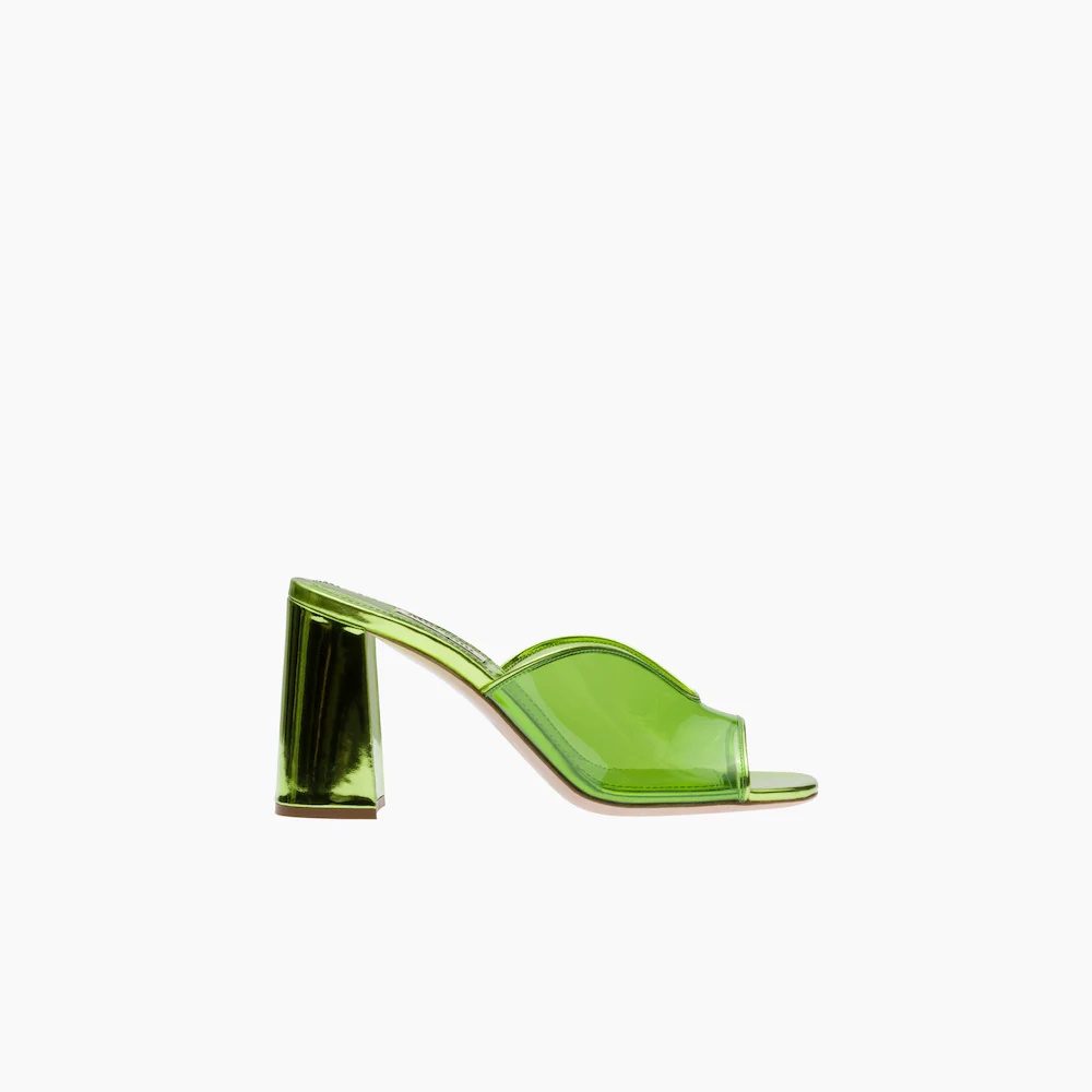 Plexiglas and metallic leather sandals - 2