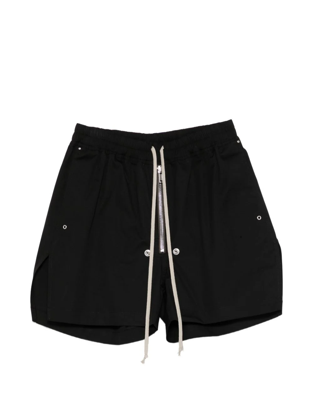 zip drawstring shorts - 1