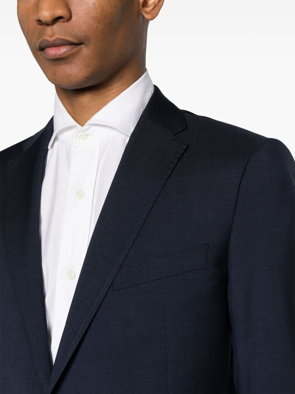virgin wool single-breasted suit - 5