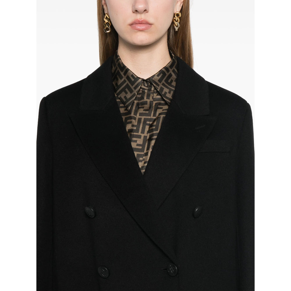 Fendi Black Coats - Double Breasted & Peacoats Women - 5