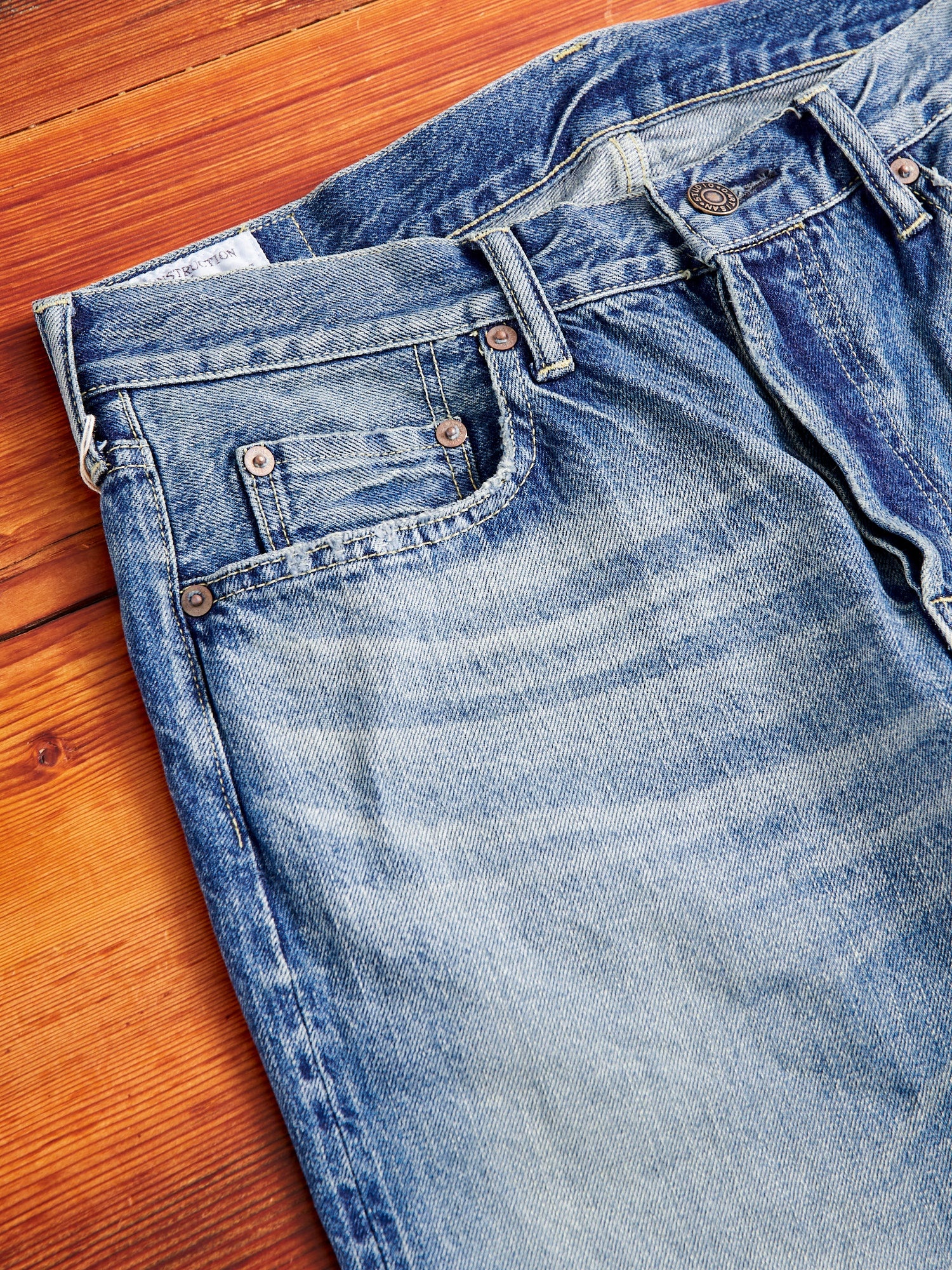 D1811US "1960s Wash" 12.5oz Selvedge Denim - Regular Tapered Fit - 4