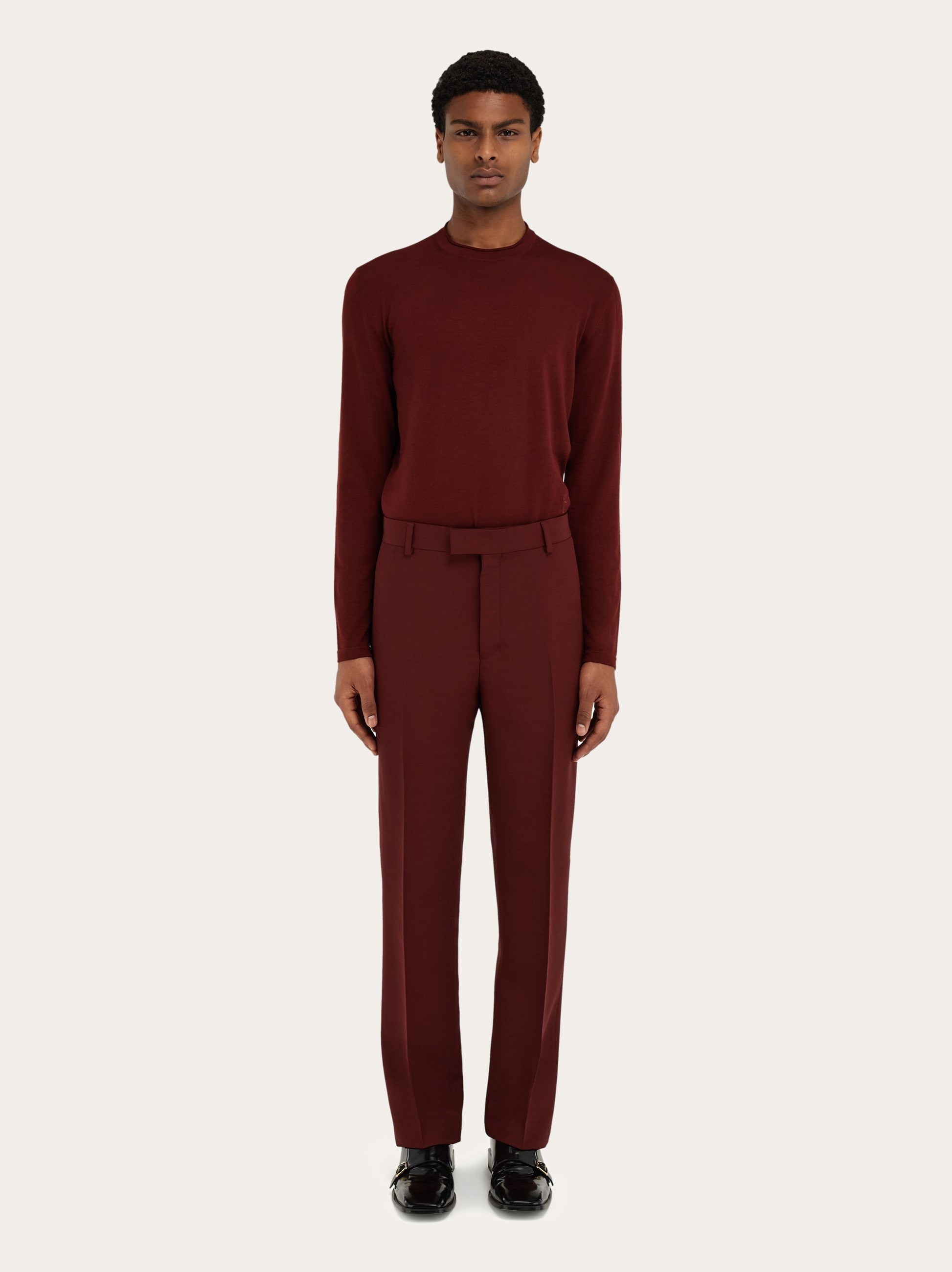 Wool blend tailored trouser - 7