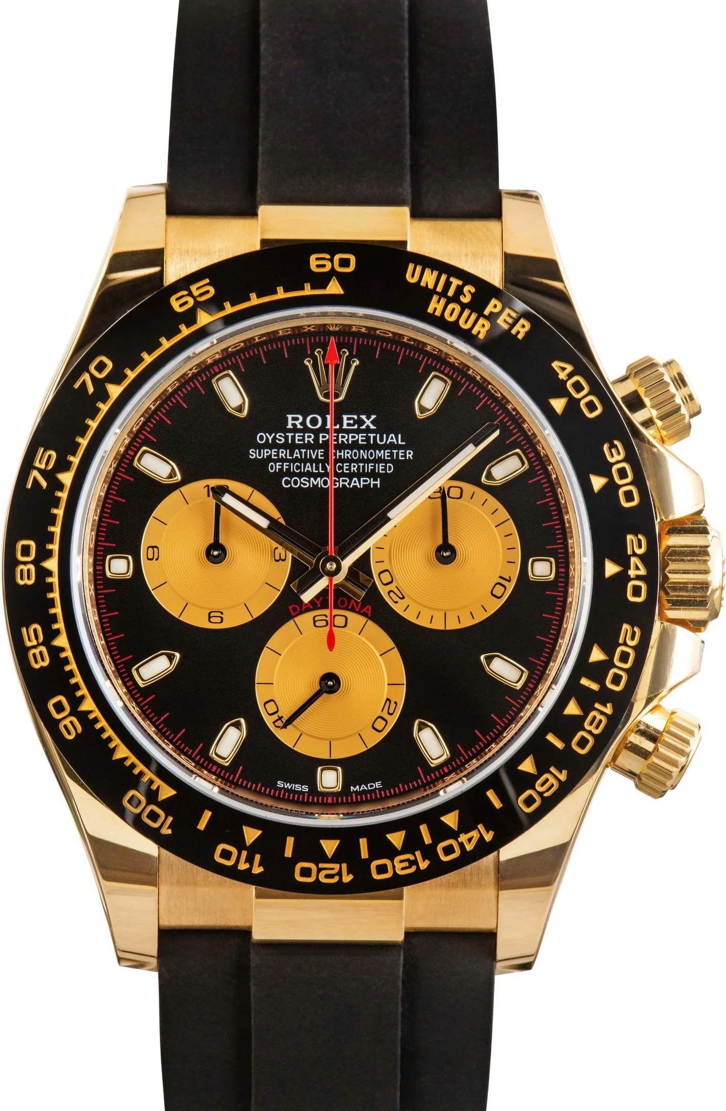 Rolex Daytona Ref 116518 Yellow Gold on Oysterflex - 1