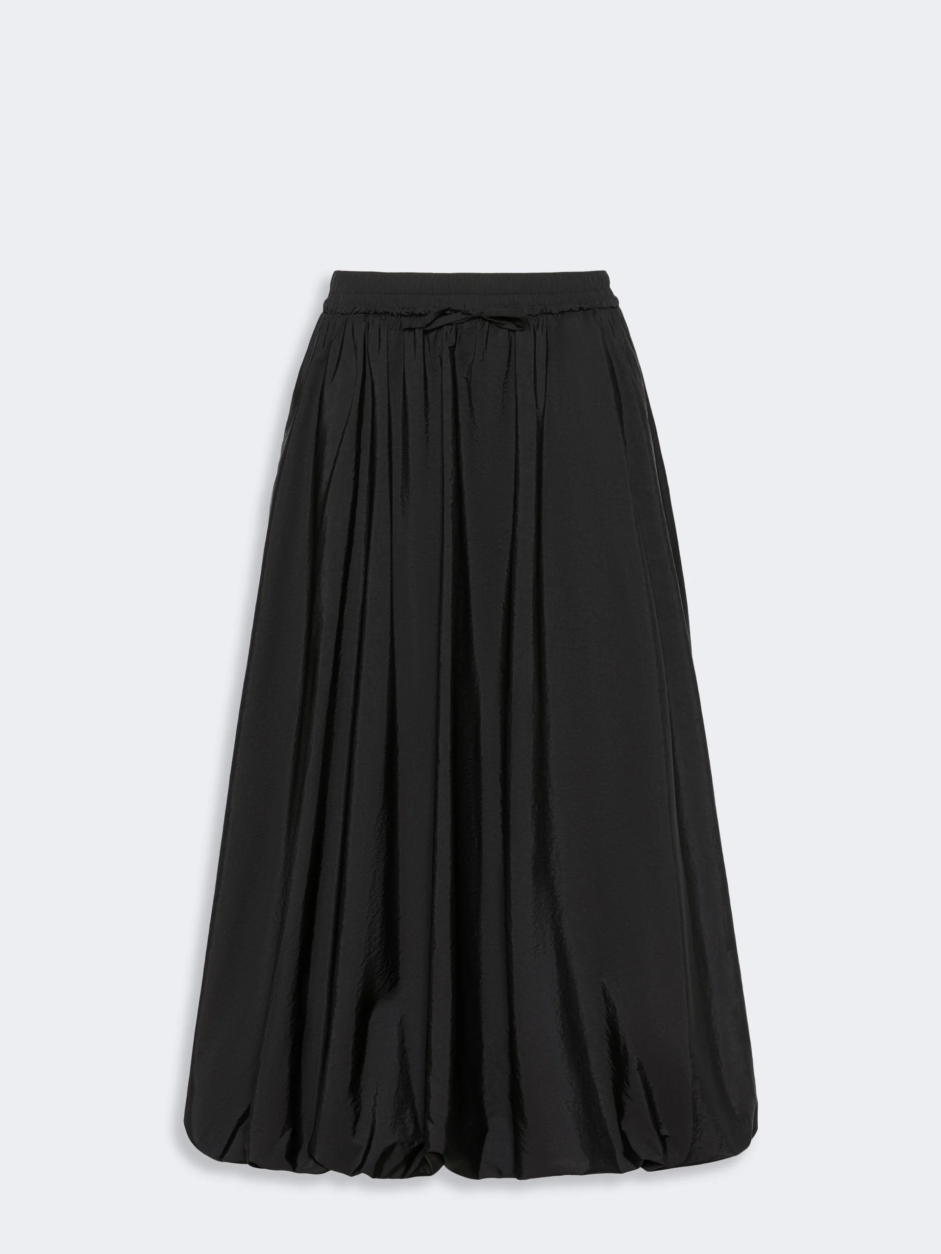 CIURMA Long water-repellent canvas skirt - BLACK - 1