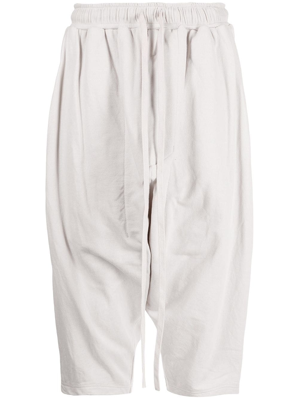 cropped drop-crotch track pants - 1