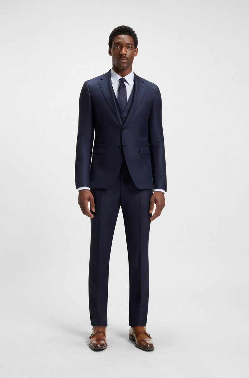 BOSS LEATHER DOUBLE-MONK SHOES WITH CAP TOE outlook