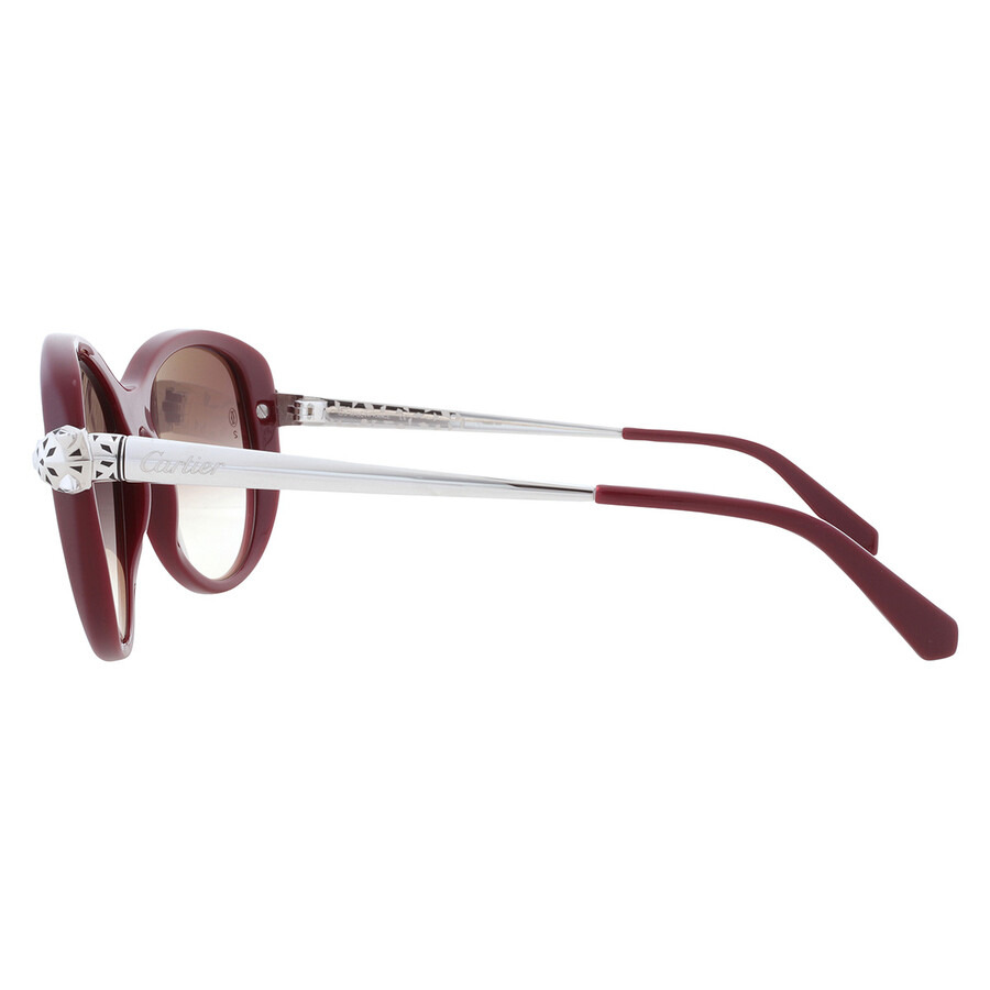 Cartier Panthere de Cartier Grey Cat Eye Ladies Sunglasses CT0060S 003 55 - 4