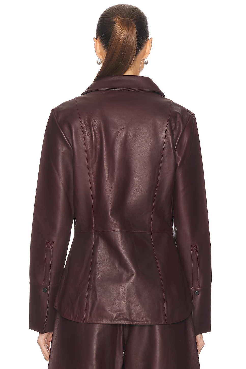 Leather Panelled Shirt - 3