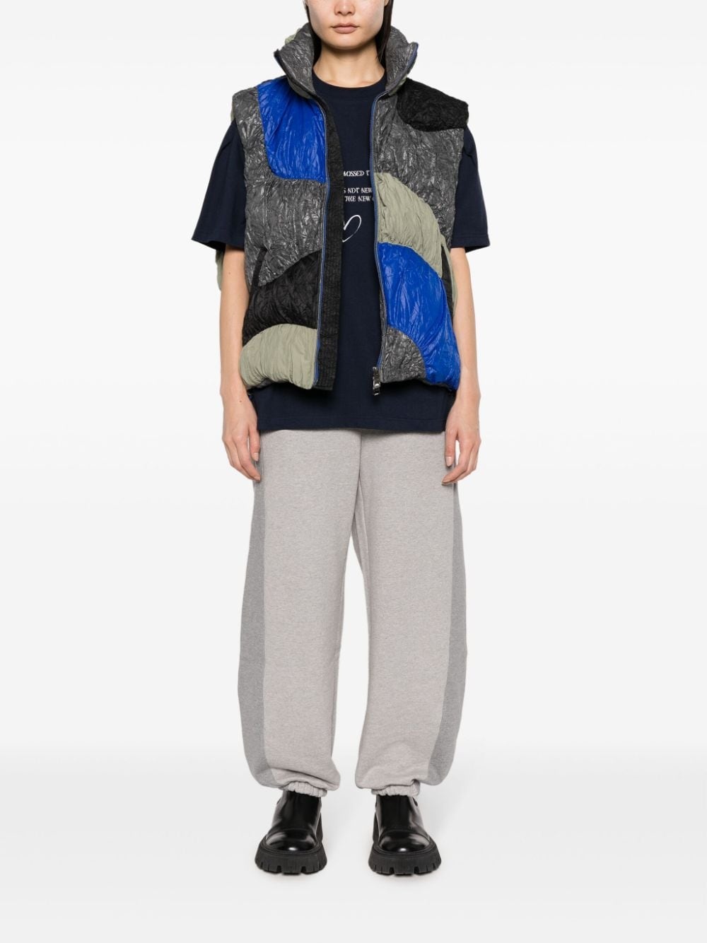 Aren colour-block down gilet - 3