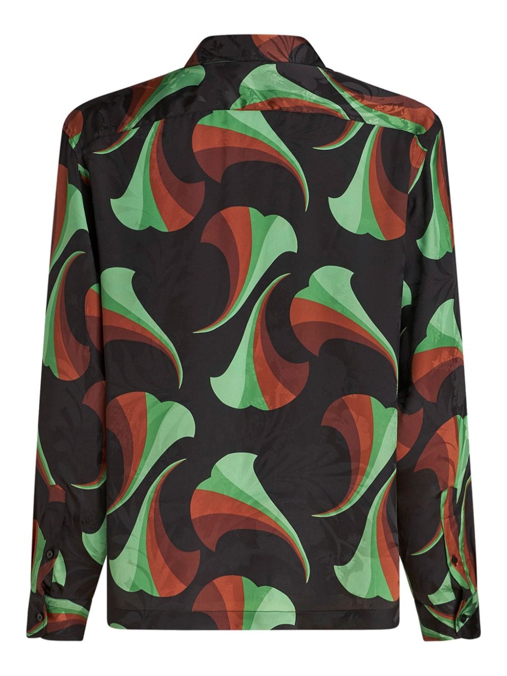 floral-print silk bowling shirt - 5