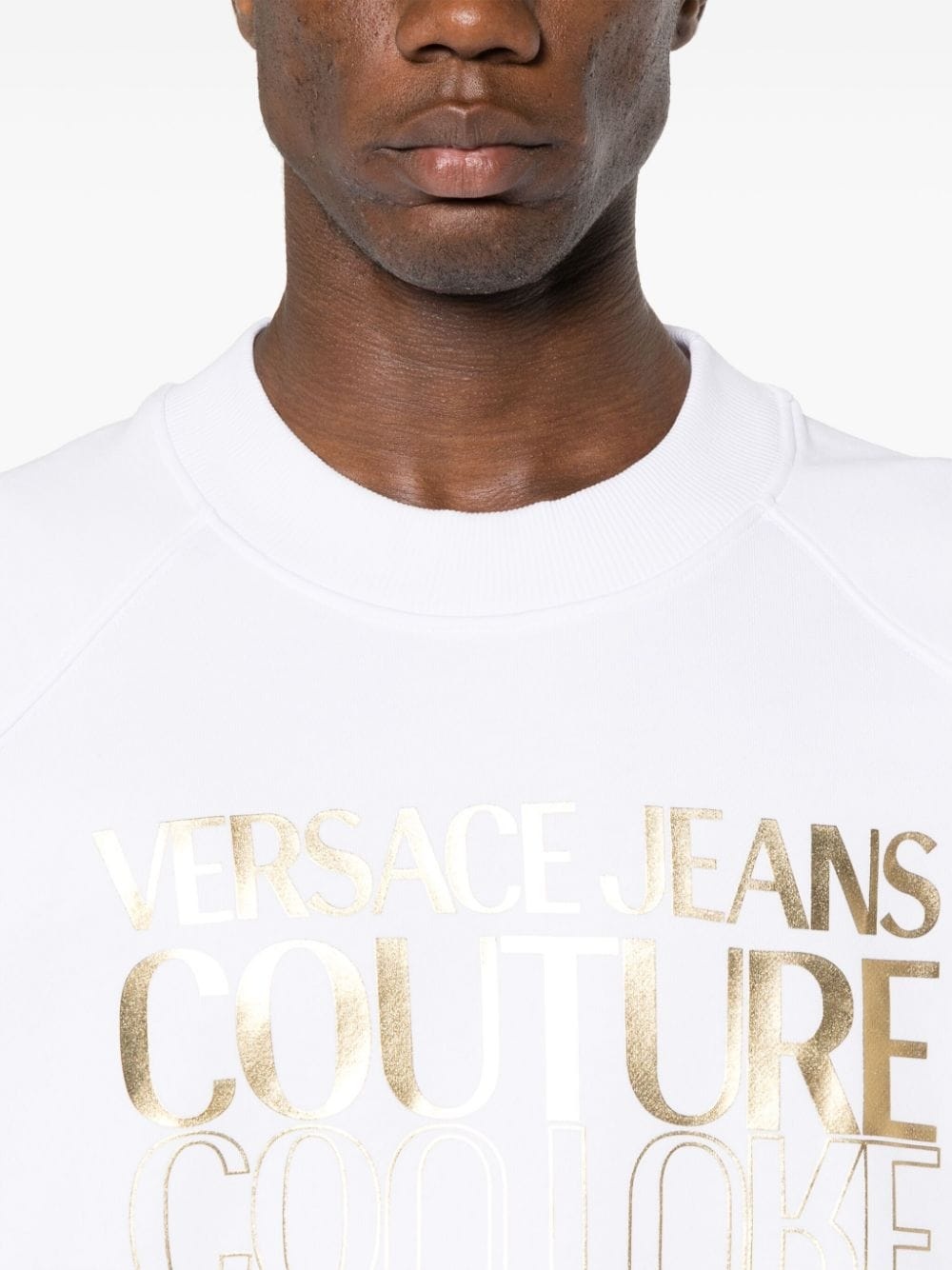 logo-print cotton sweatshirt - 5