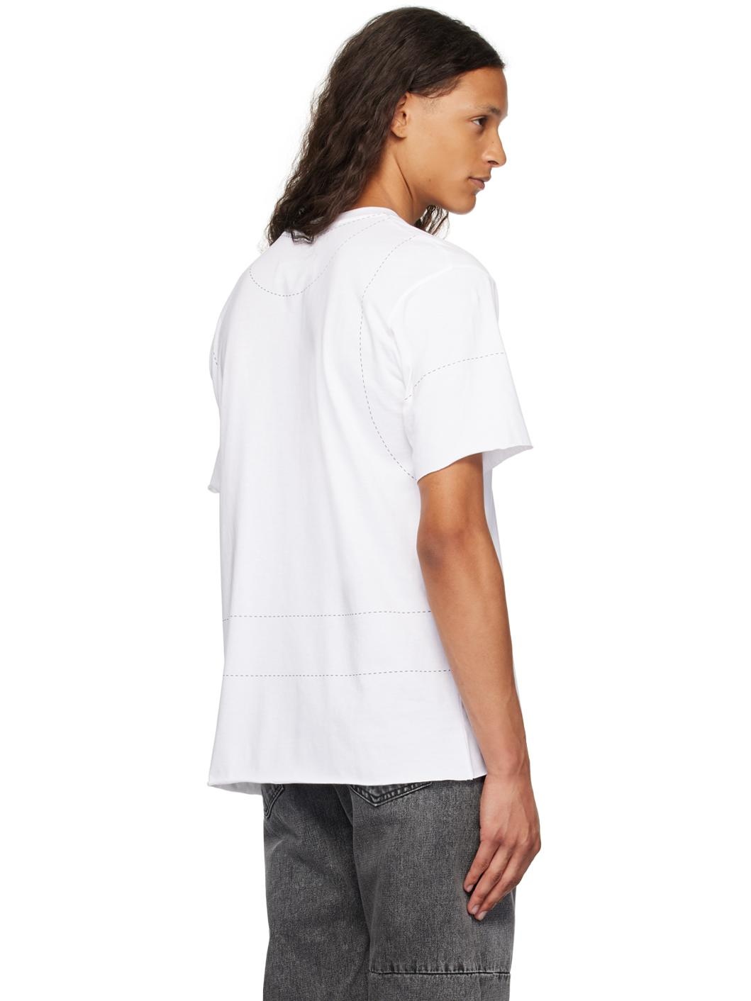 White Cotton T-Shirt - 3