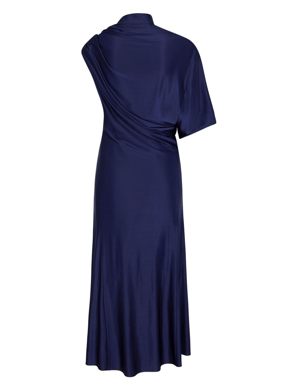 draped midi dress - 7