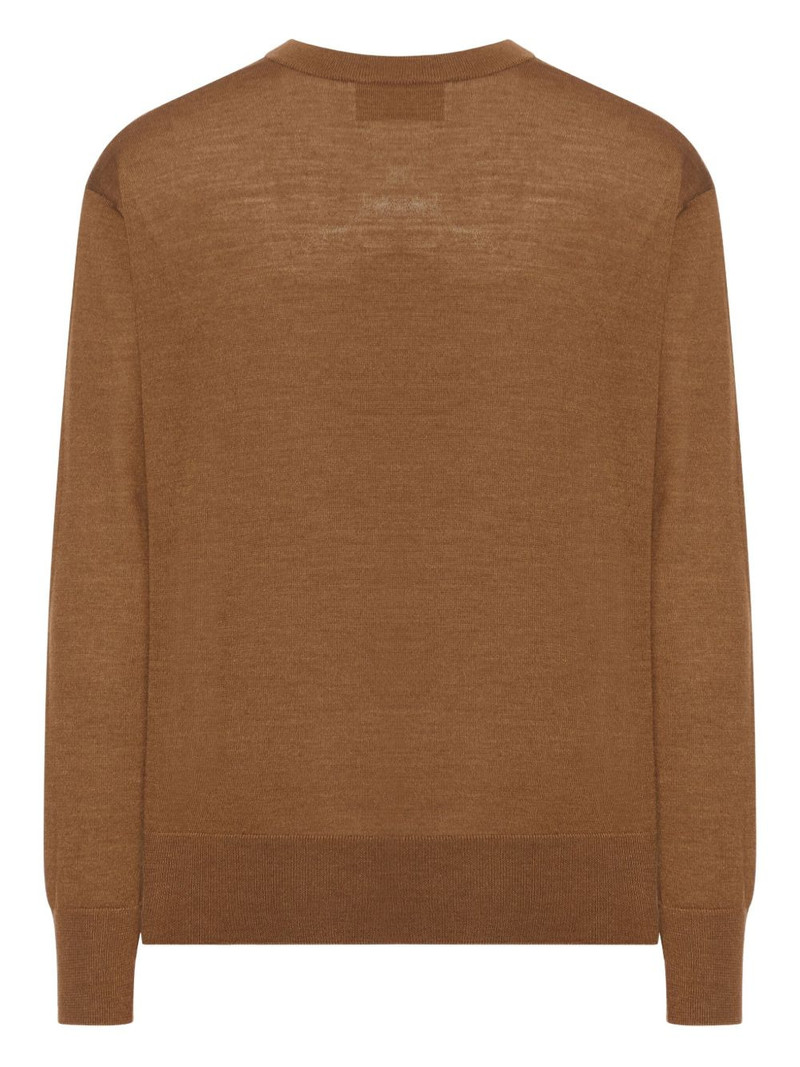 AMI Paris embroidered wool sweater outlook