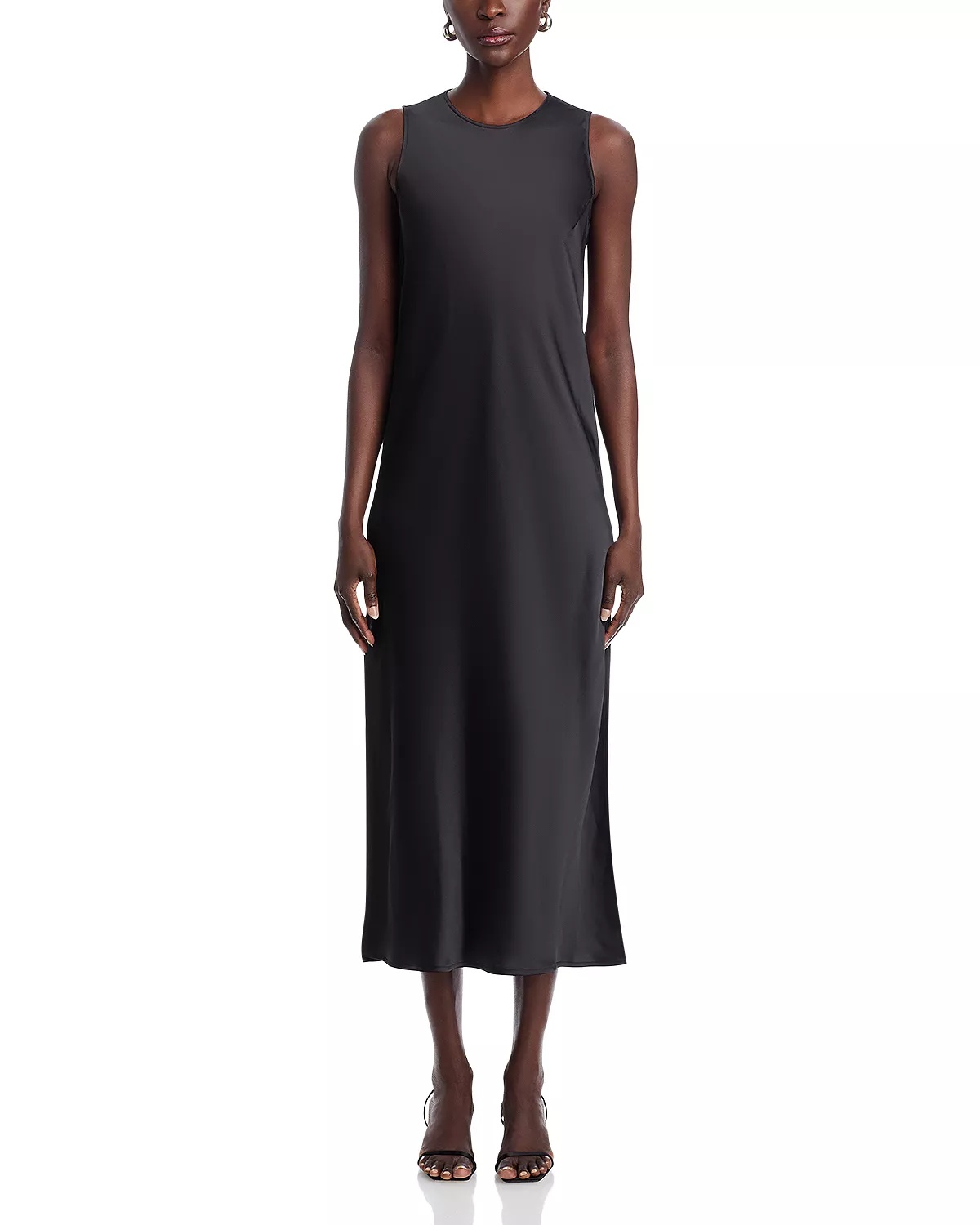 Satin Sleeveless Dress - 8