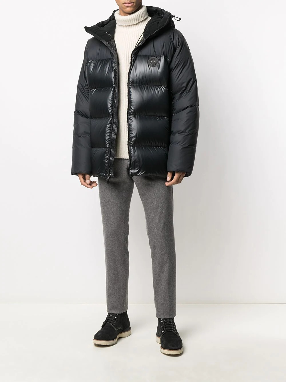 hooded puffer jacket - 2