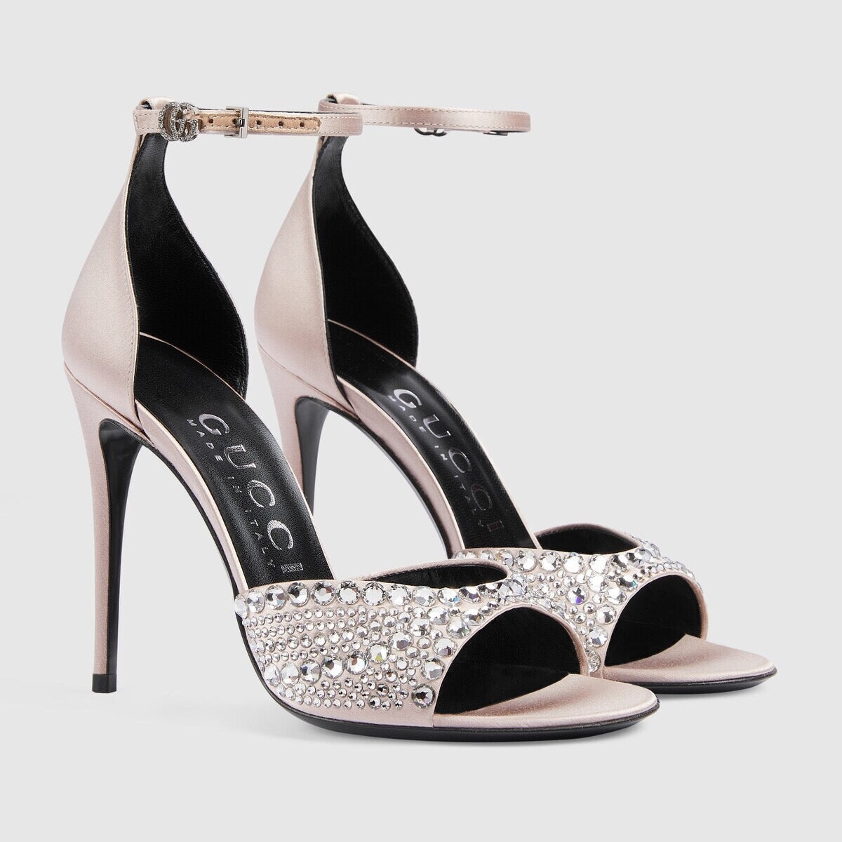 Gucci Double G Crystals High Heel Sandals - 2