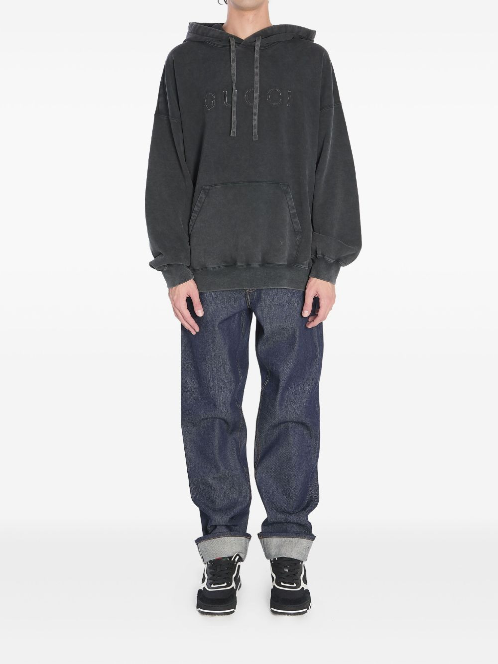 logo-embroidered hoodie - 5