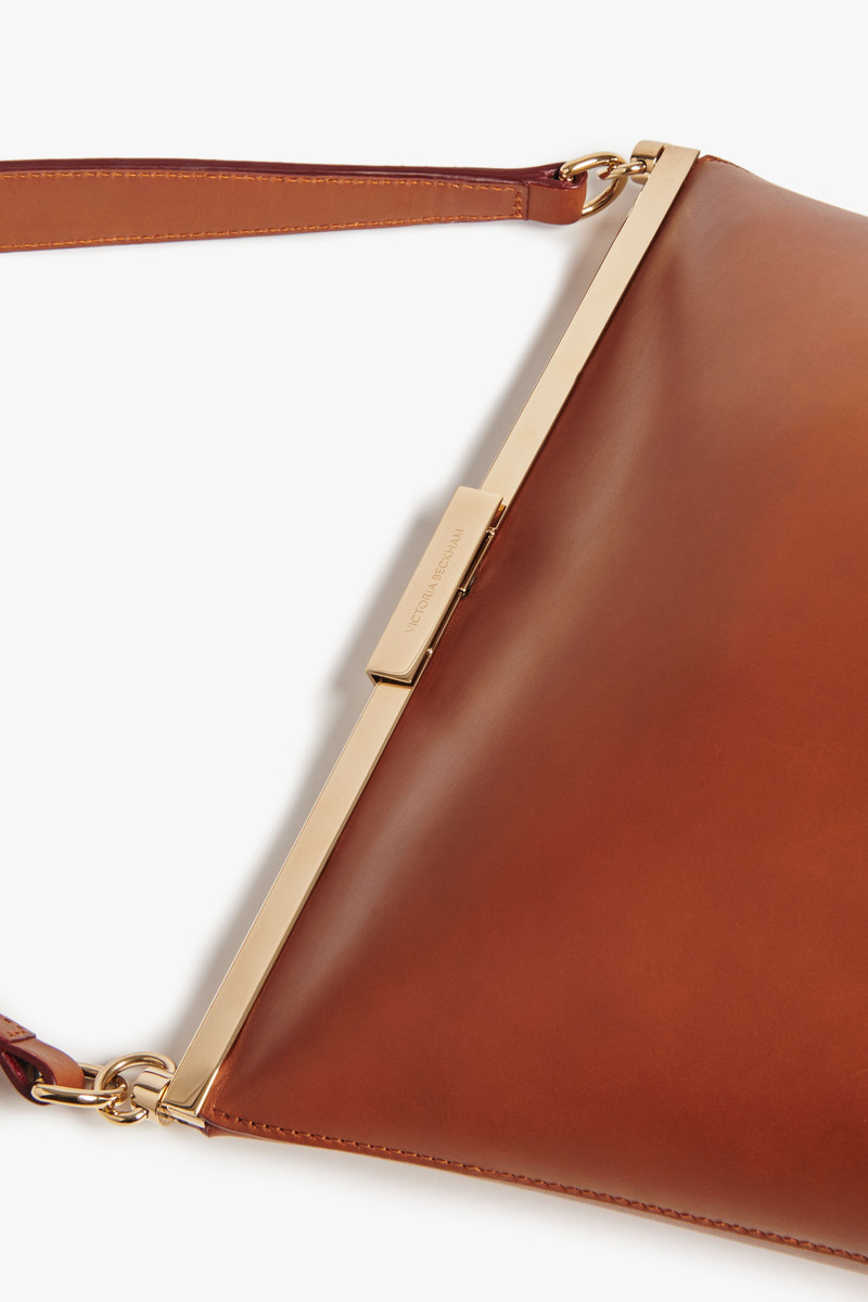 Frame Bucket Bag In Cognac Leather 2