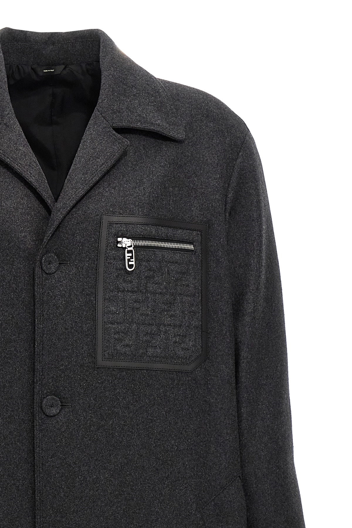 Single-breasted cashmere coat - 4