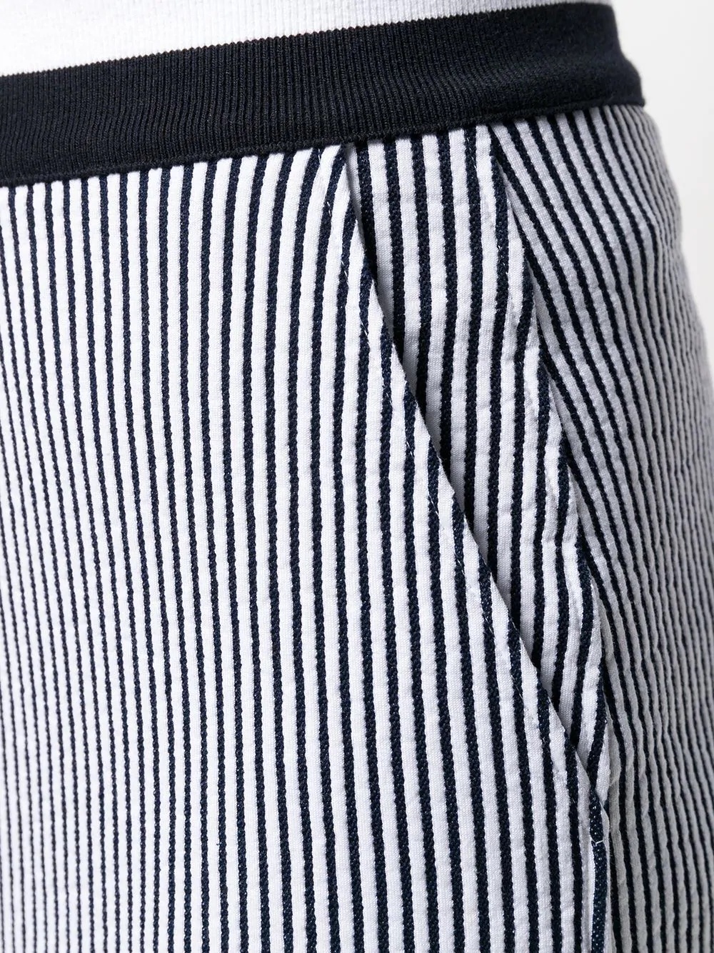 RWB-detail Seersucker skirt - 5