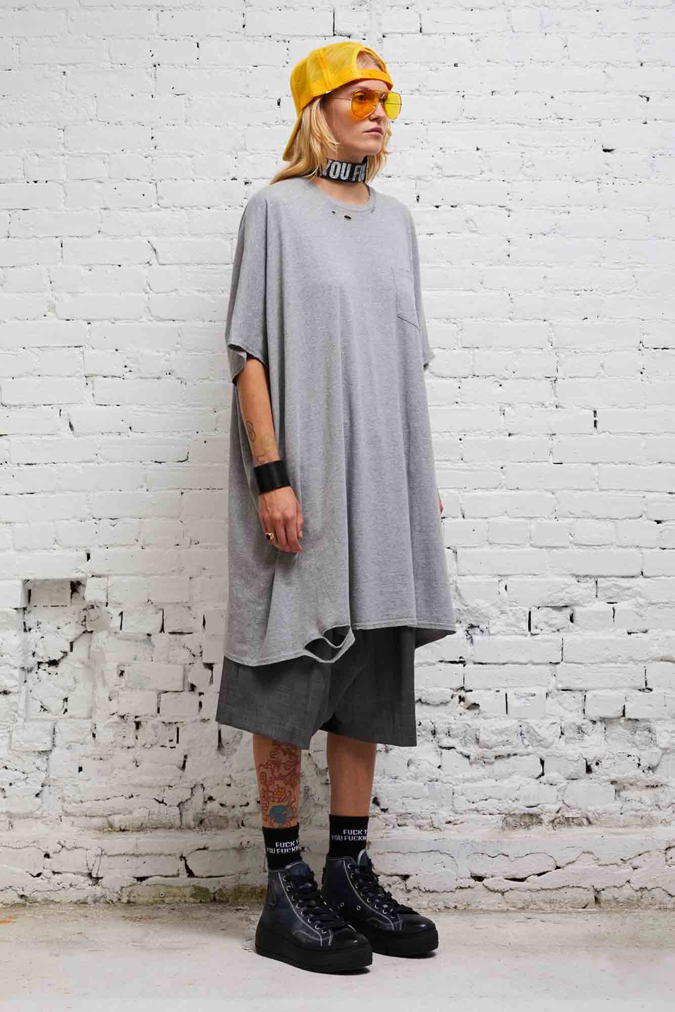 OVERSIZED BOXY T - GREY - 2