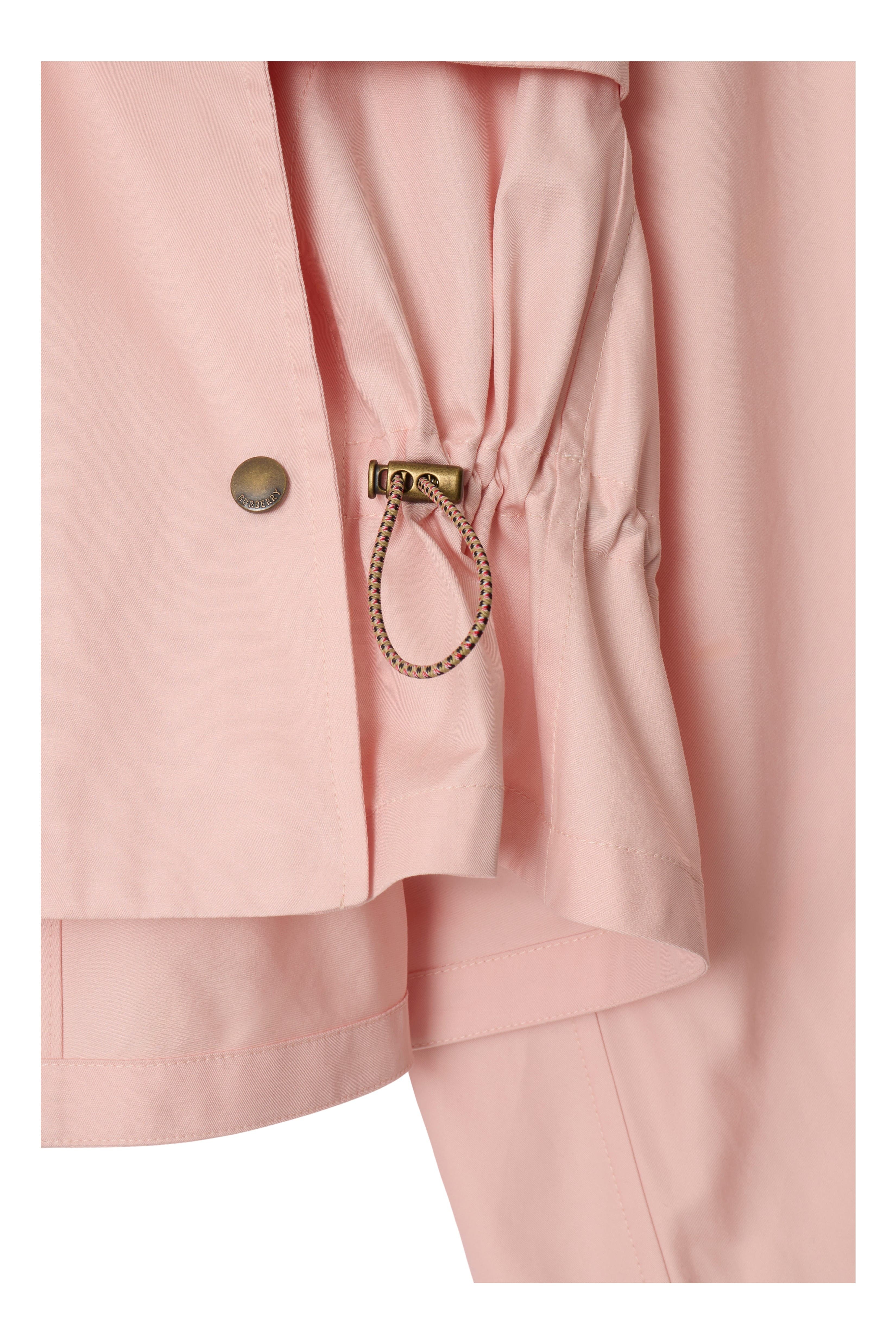burberry Tropical Gabardine Hooded Trench Jacket in Flora at Nordstrom - 6