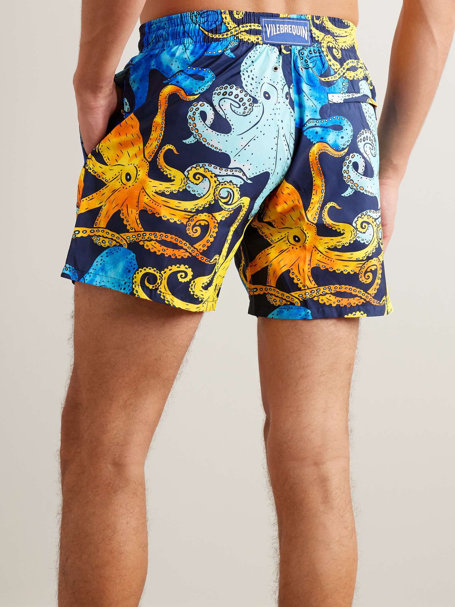 Mahina Straight-Leg Mid-Length Printed Recycled Swim Shorts - 3