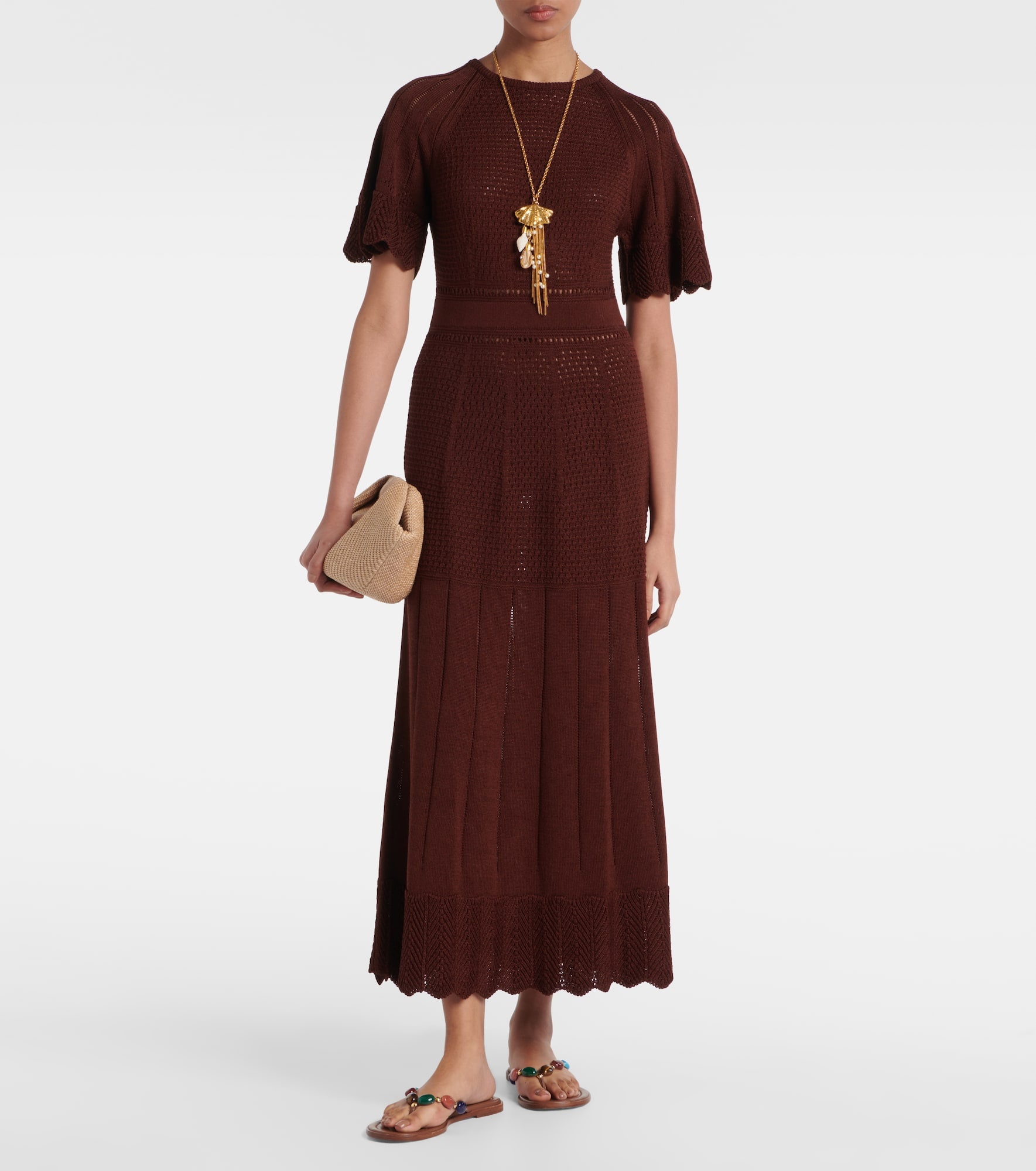 Imaginaire cotton-blend maxi dress - 2