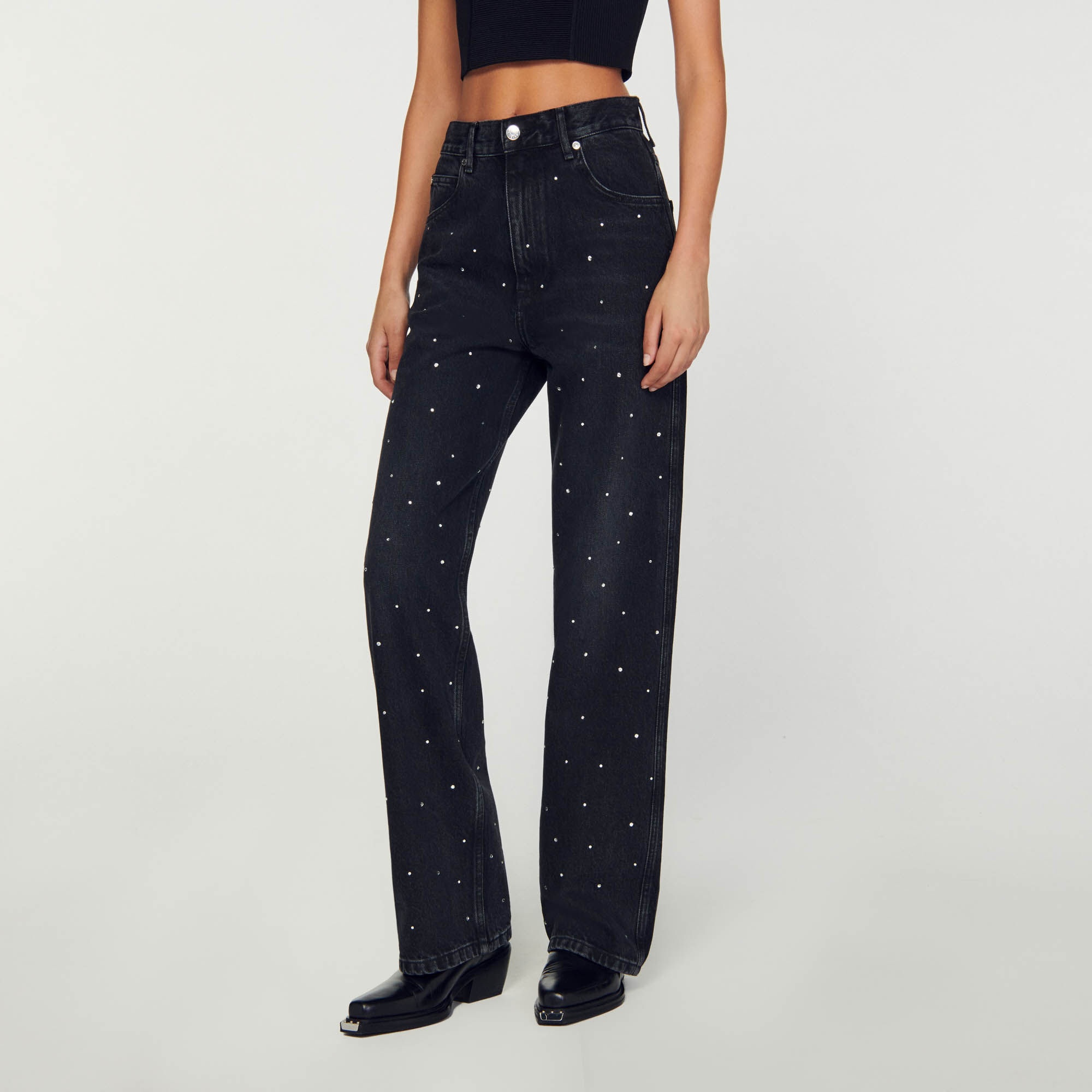 RHINESTONE JEANS - 5
