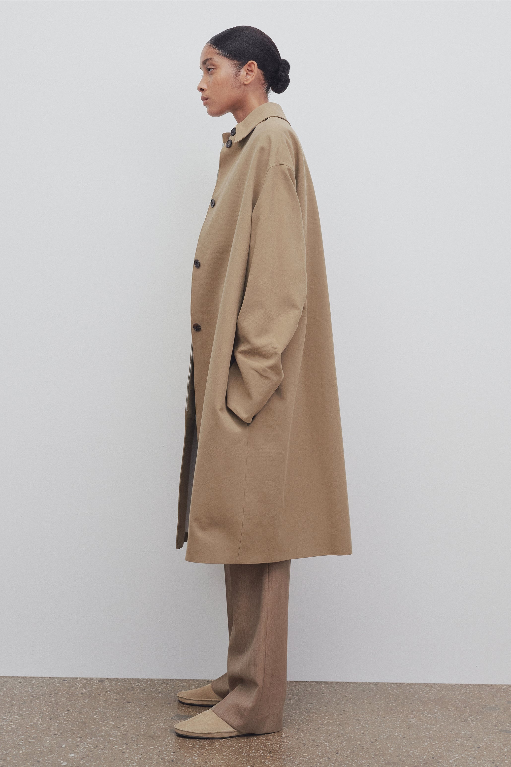 Denise Coat in Cotton and Silk - 4