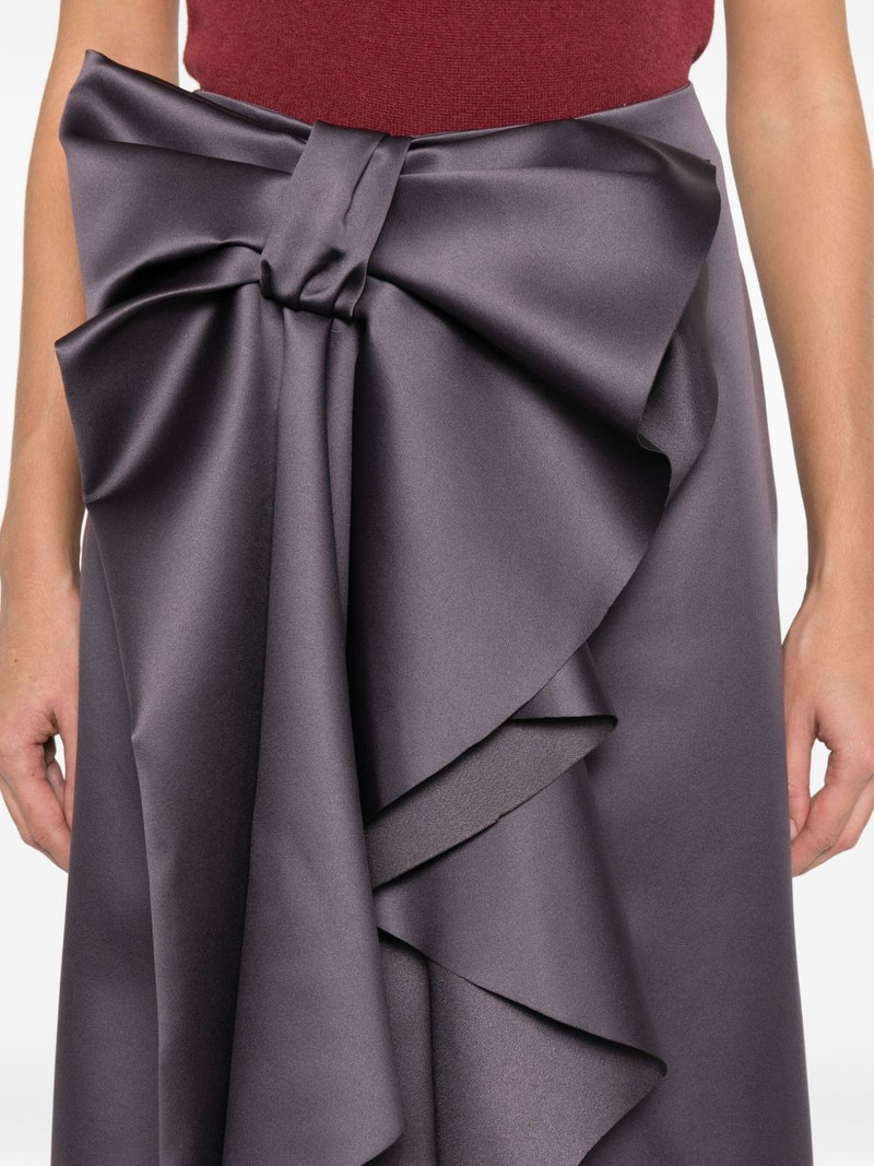 bow-detail midi skirt 5