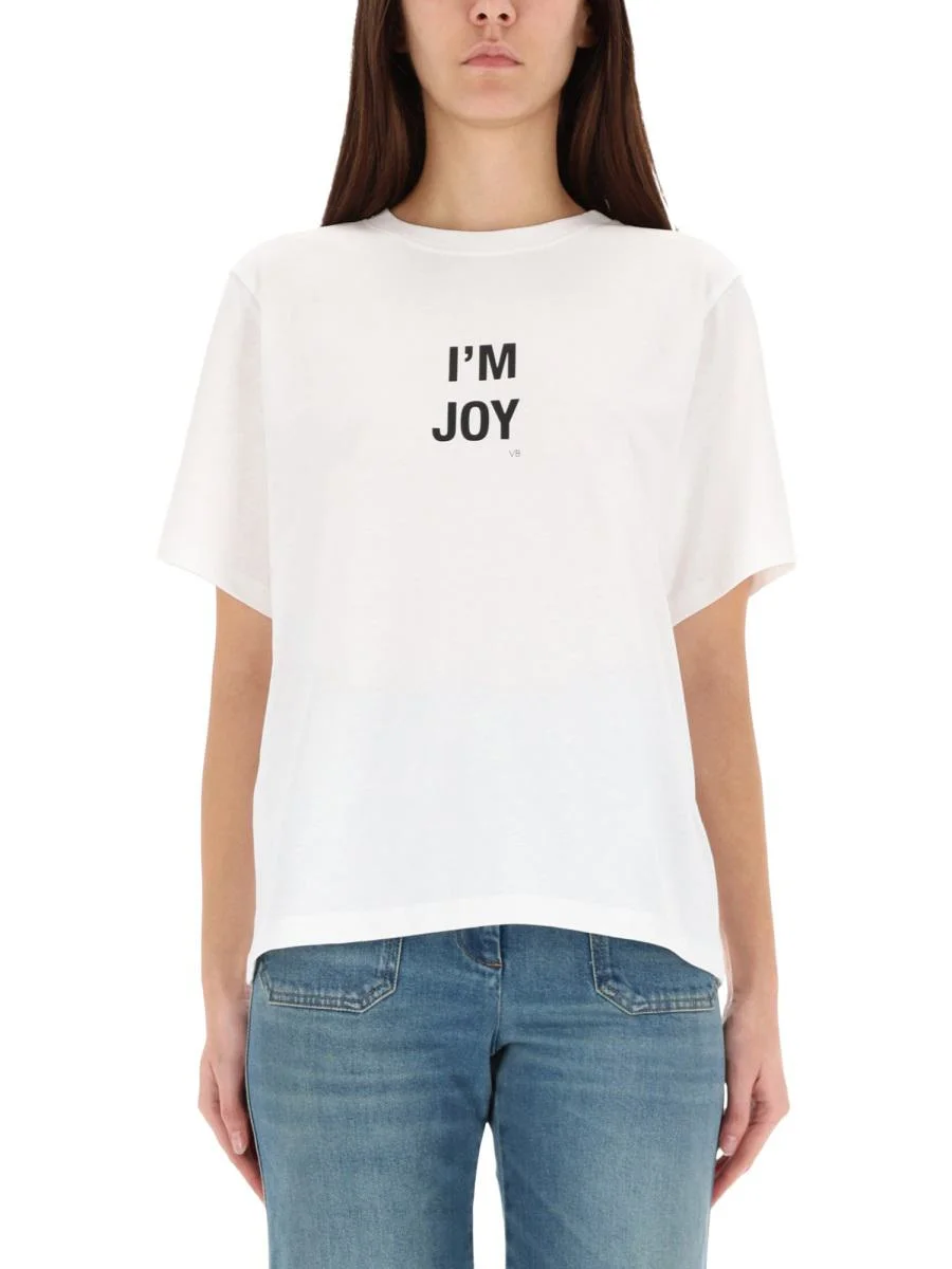 Victoria Beckham Slogan T-Shirt - 1
