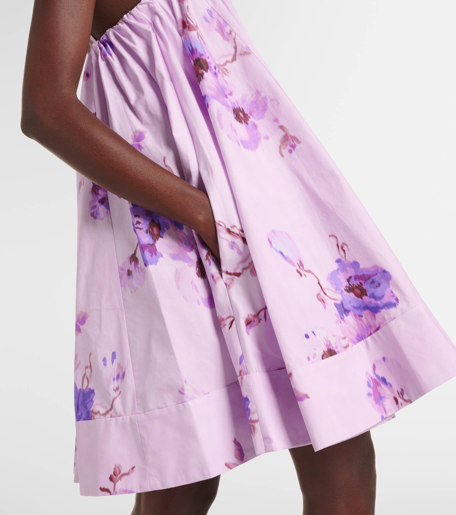 Lightburst floral cotton minidress - 5