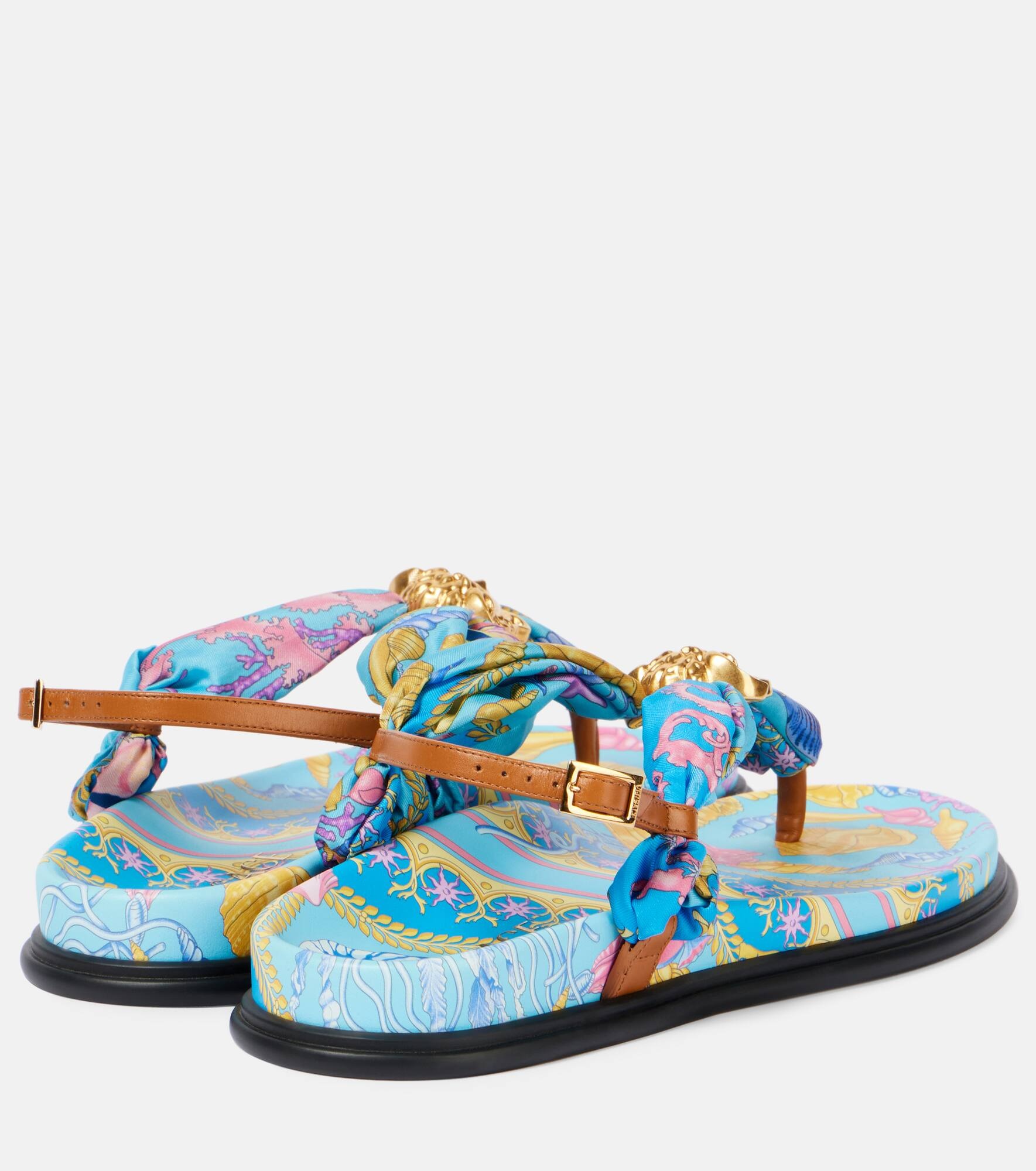 La Medusa printed thong sandals - 2