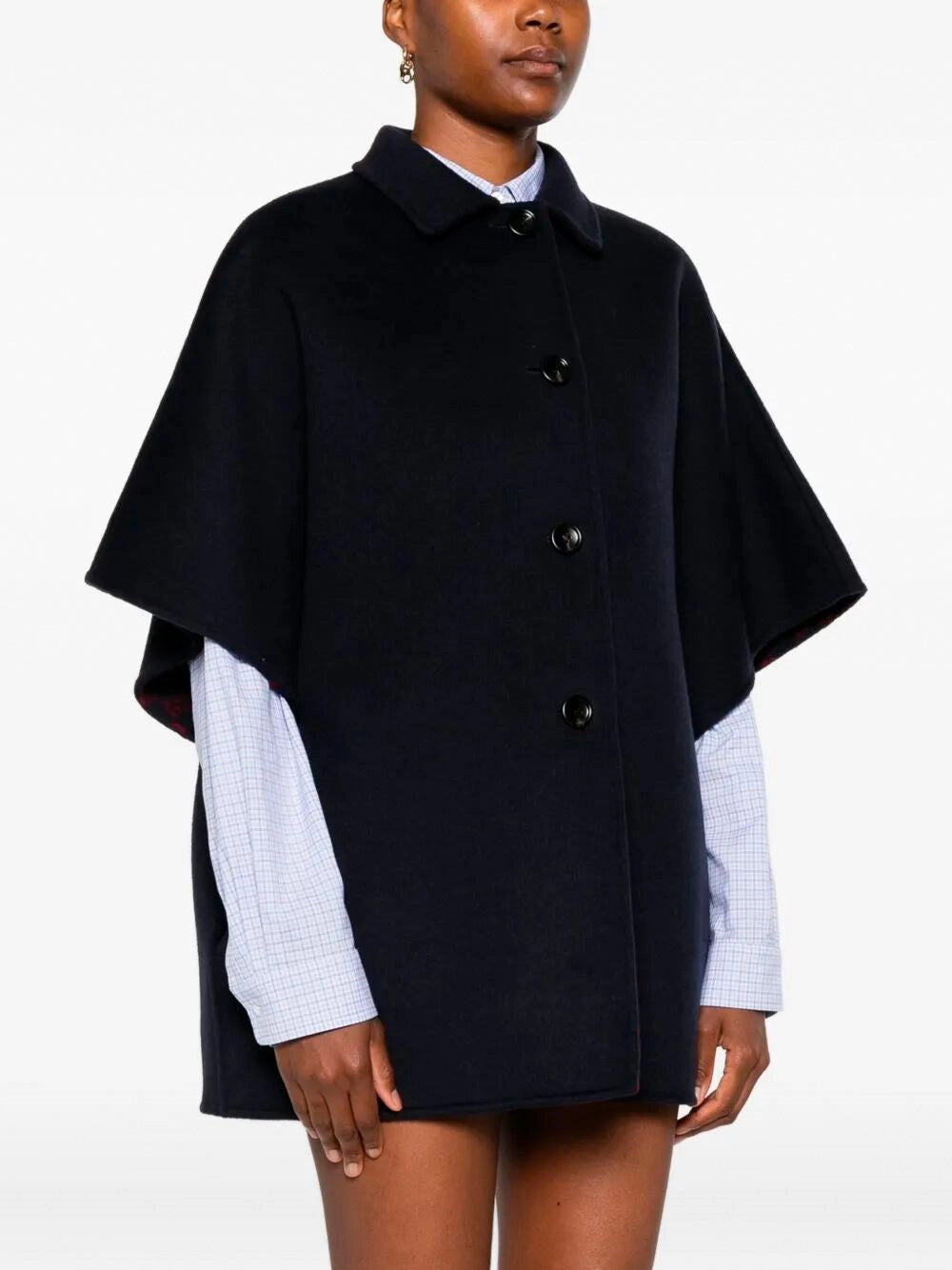 Gucci Women Reversible `Gg` Silk Wool Coat - 3