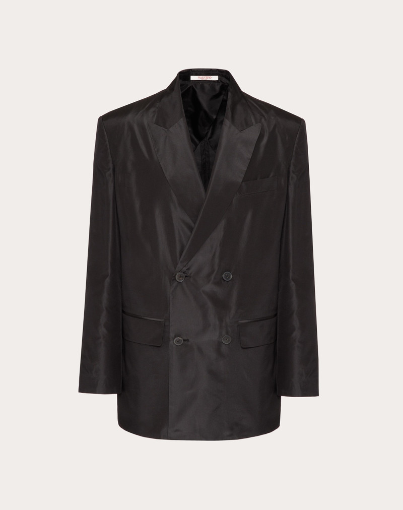DOUBLE-BREASTED WASHED TAFFETA JACKET 1