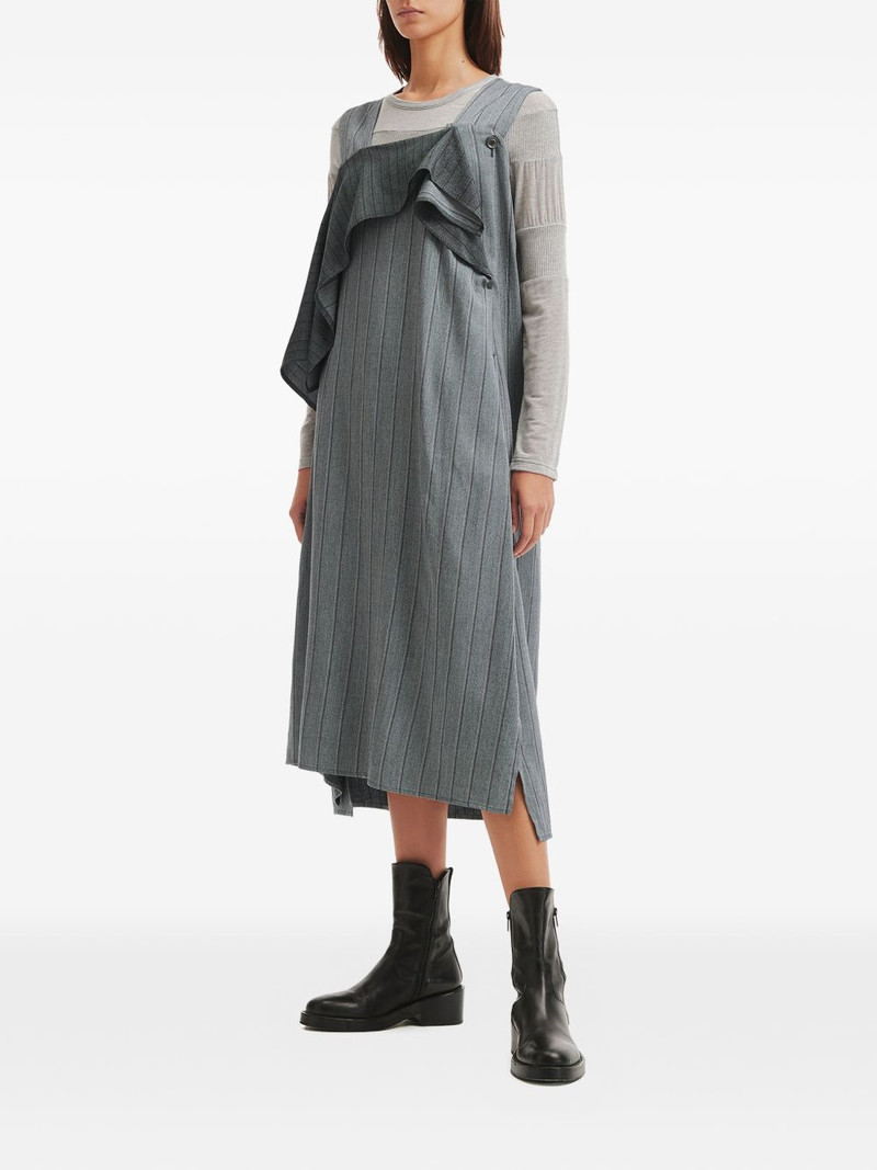 ruffle-detail striped dress 3