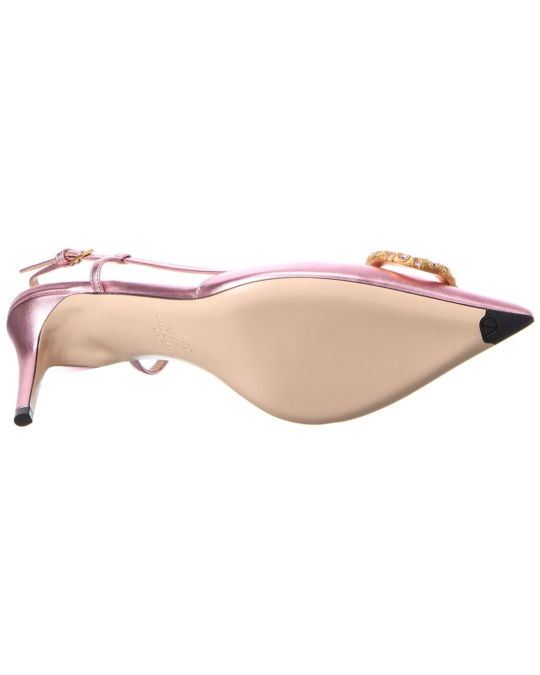 Valentino VLogo Signature 80 Leather Slingback Pump - 4